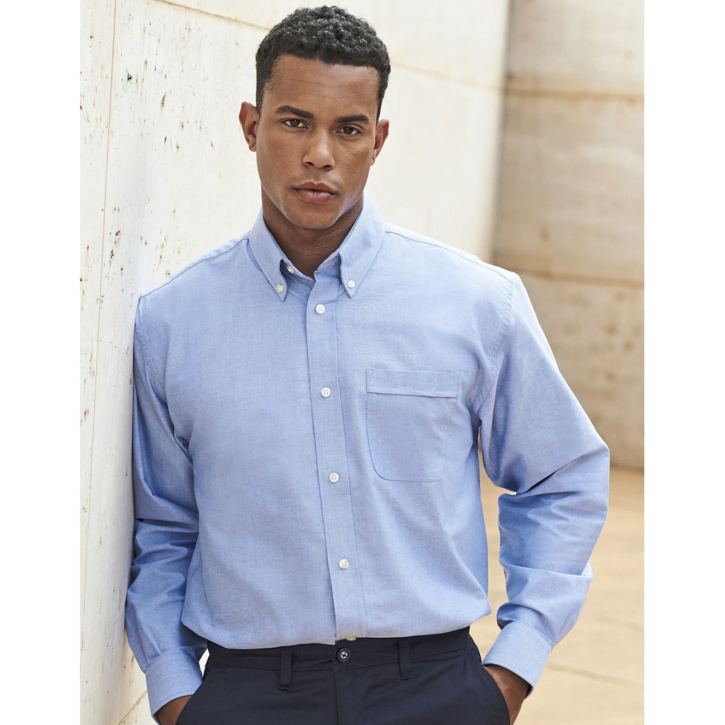 [W510] (H510) Men´s Classic Long Sleeved Oxford Shirt