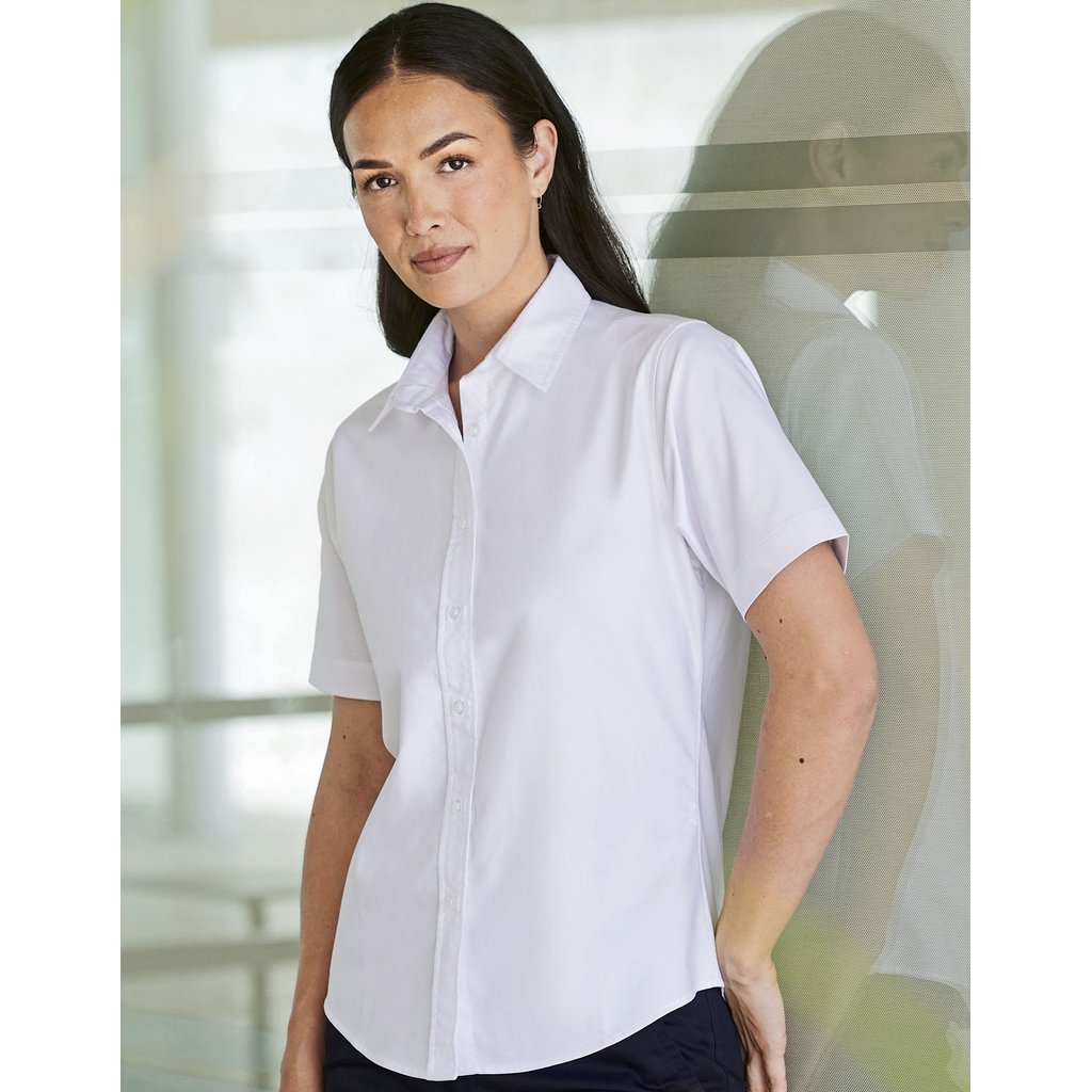 [W516] (H516) Ladies´ Classic Short Sleeved Oxford Shirt [W516]