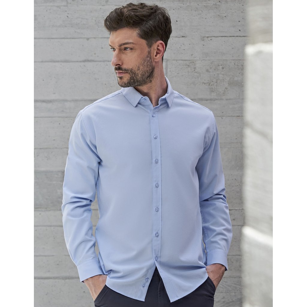 [W582] (H582) Men´s Long Sleeved ´Cotton Feel´ Coolplus® Shirt