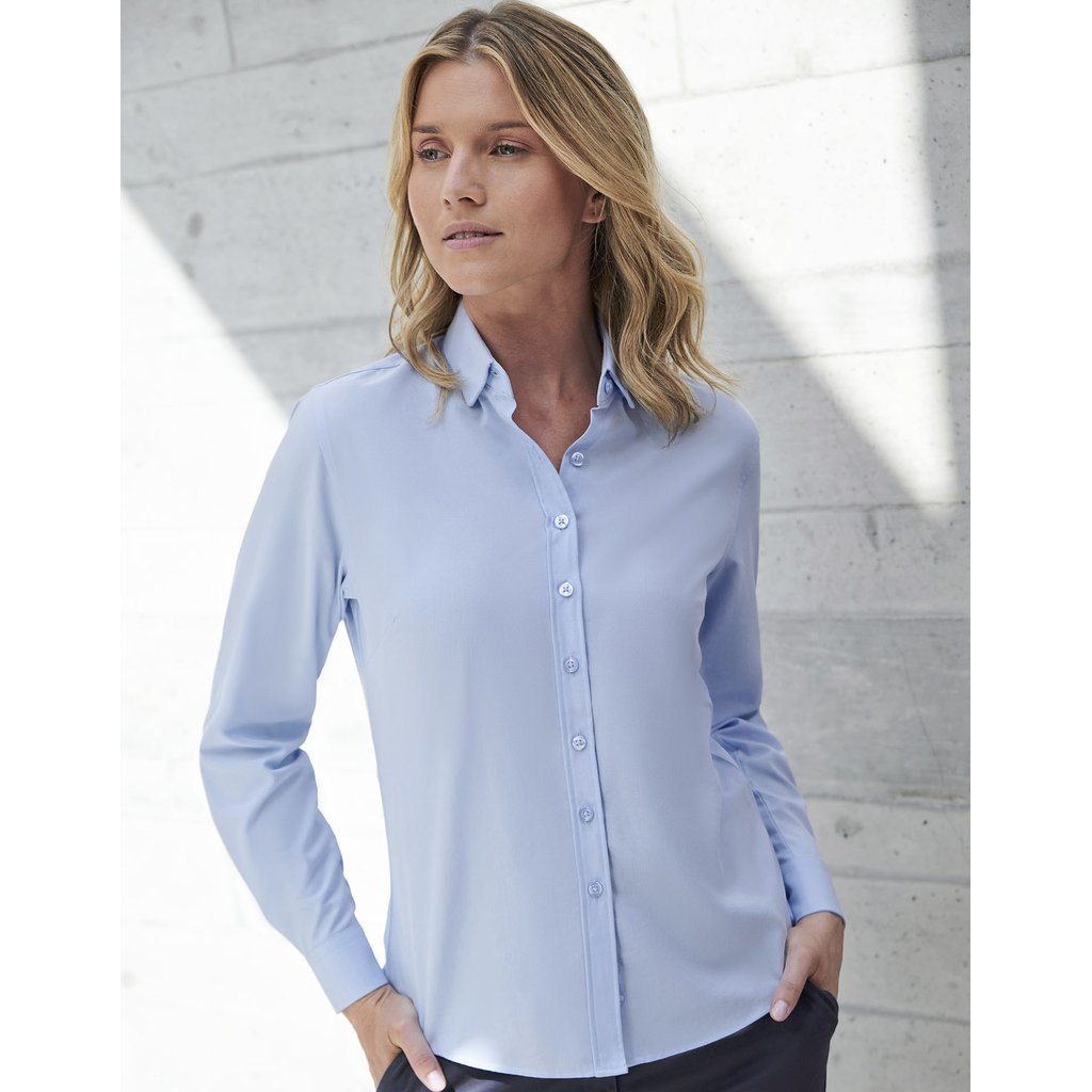 [W583] (H583) Ladies´ Long Sleeved ´Cotton Feel´ Coolplus® Shirt