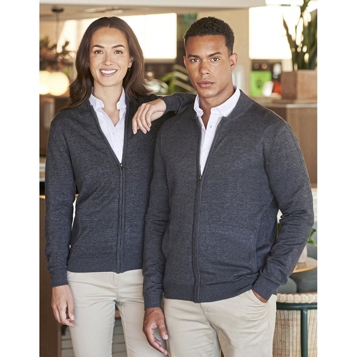 [W718] (H718) Unisex Zip Through Cardigan [W718]