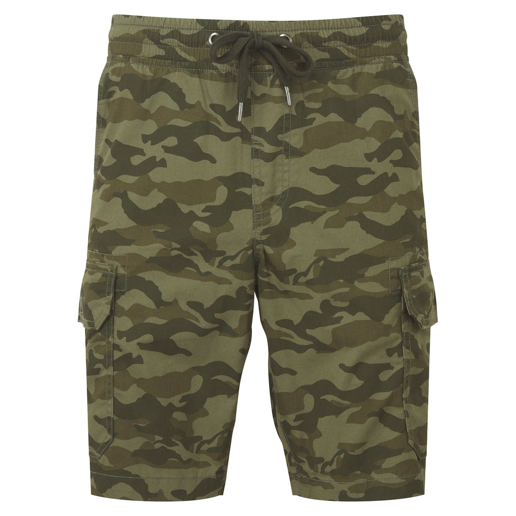 [WB906] (WB906) Men´s Camo Cargo Utility Shorts