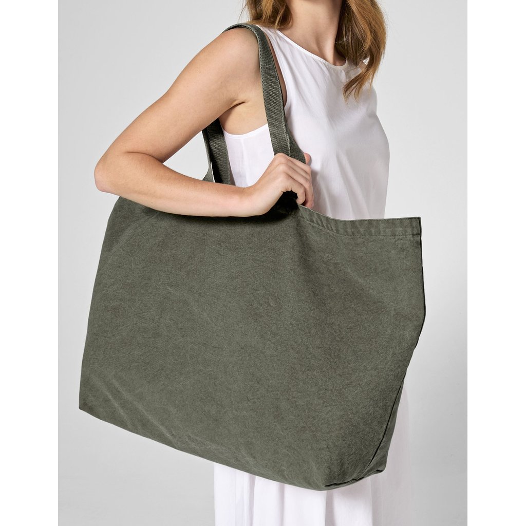 [WM348] (W348) Garment Dyed Oversized Tote Bag