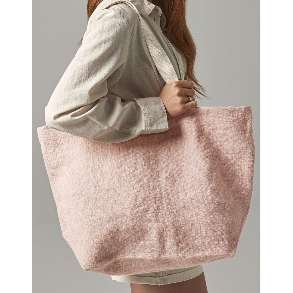 [WM466] (W466) Soft Washed Jute Beach Bag