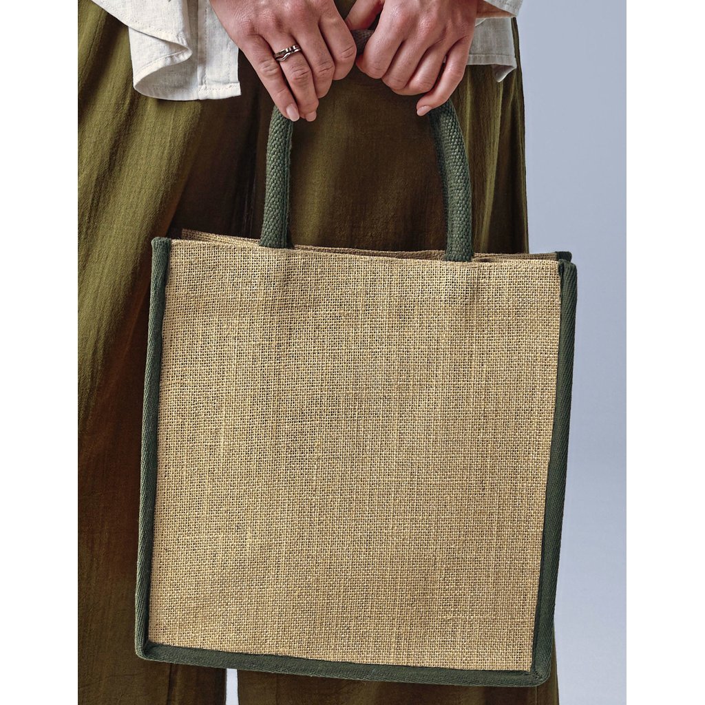 [WM473] (W473) Natural Starched Jute Midi Bag