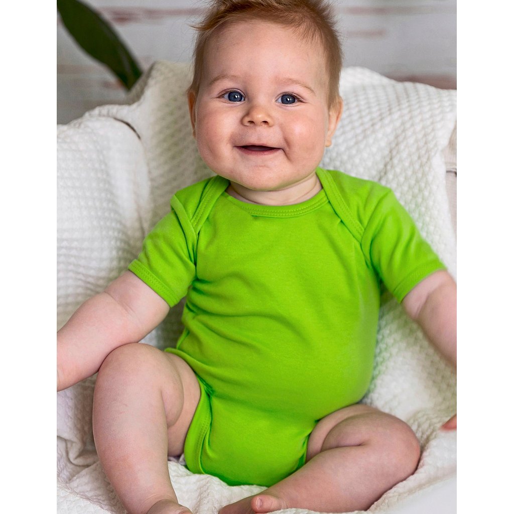 [X11120] (12001-1120) Organic Baby Bodysuit Short Sleeve Bailey 01