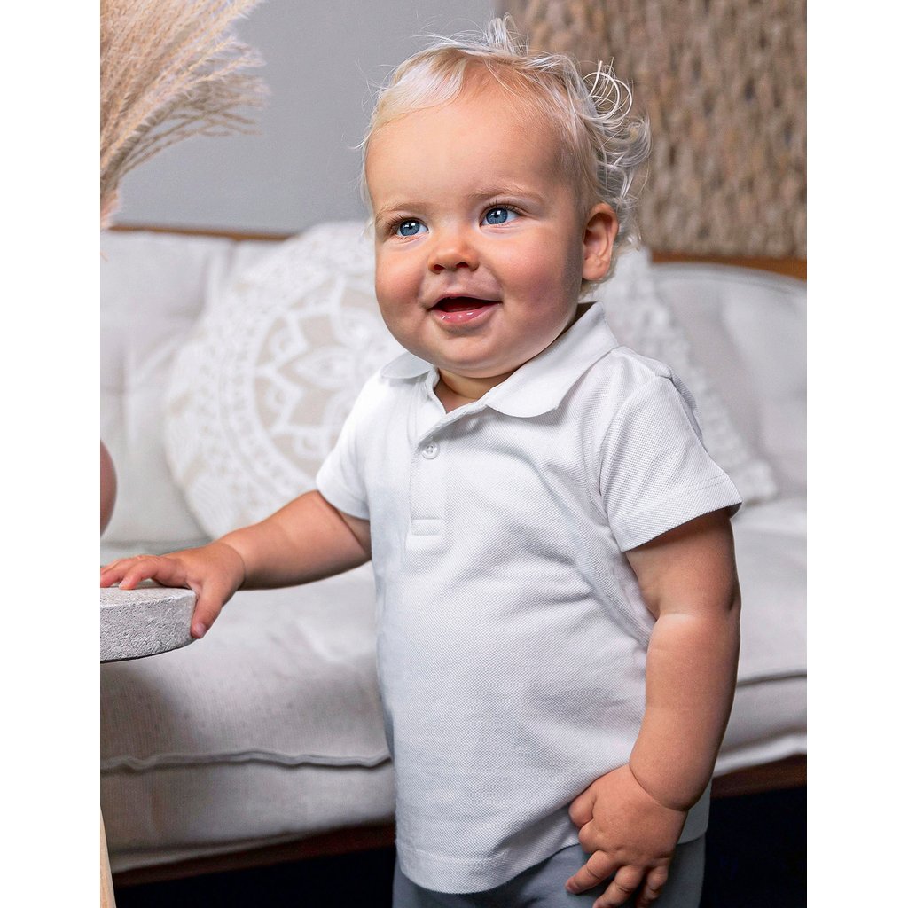 [X13003] (13003-1122) Organic Baby Polo Short Sleeve Teddy 01