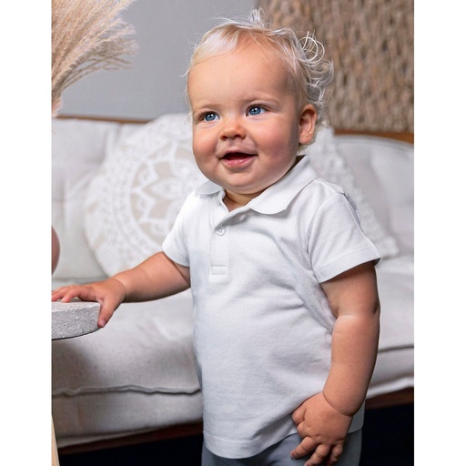 [X13003] (13003-1122) Organic Baby Polo Short Sleeve Teddy 01 [X13003]