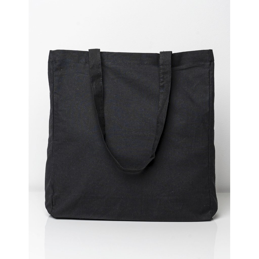[XT95N] Cotton Bag Side Fold Long Handles
