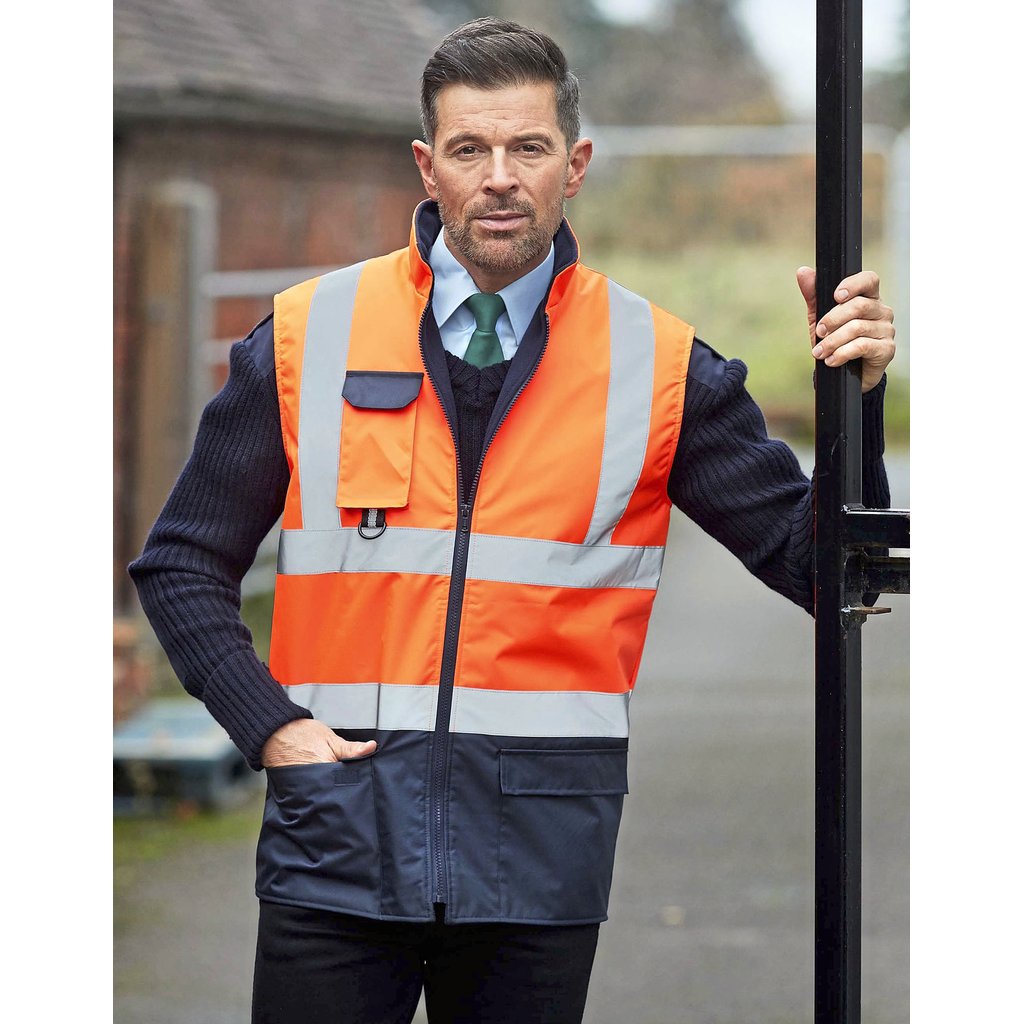 [YK005] (HV005) Hi-Vis Two-Tone Bodywarmer