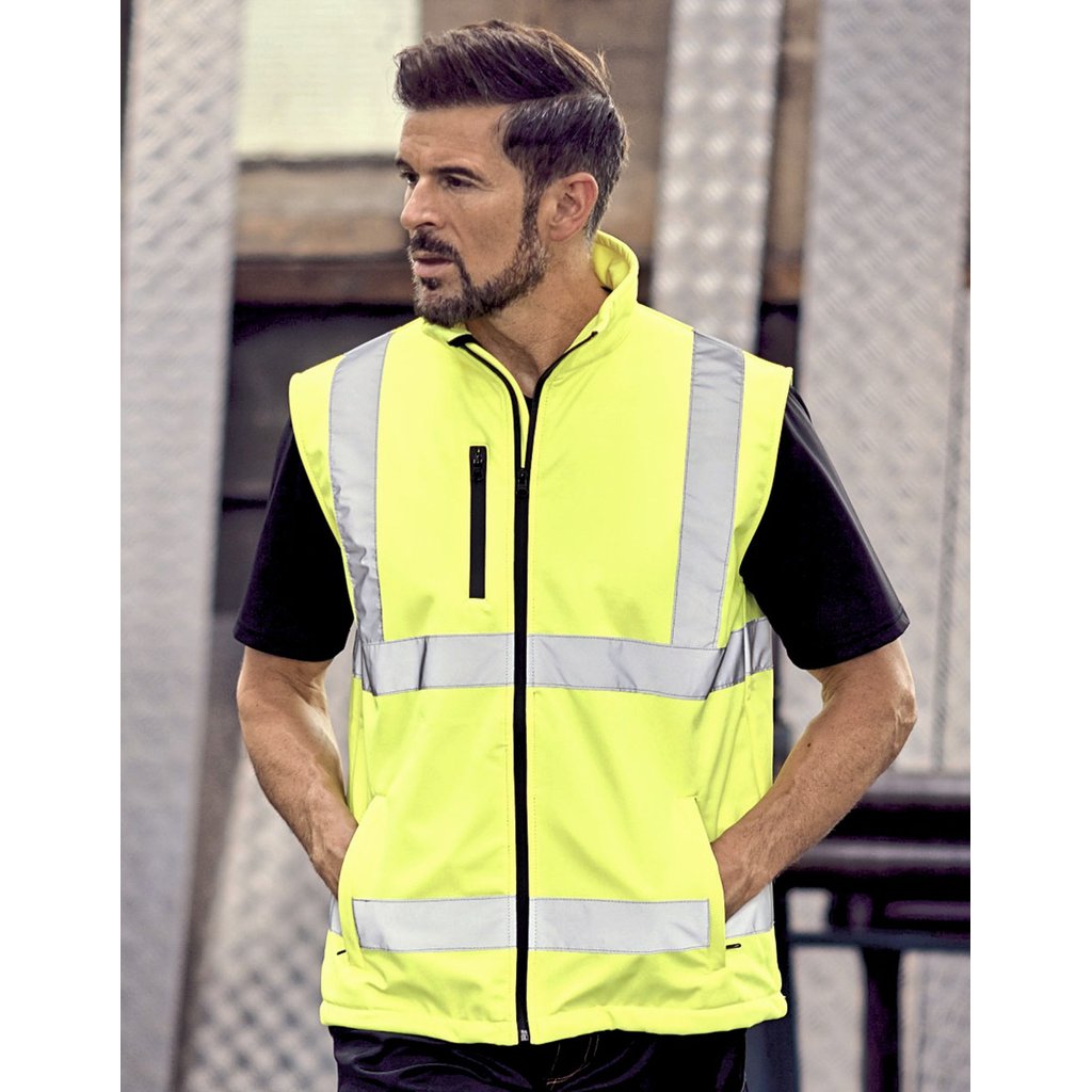 [YK006] (HV006) Hi-Vis Softshell Gilet