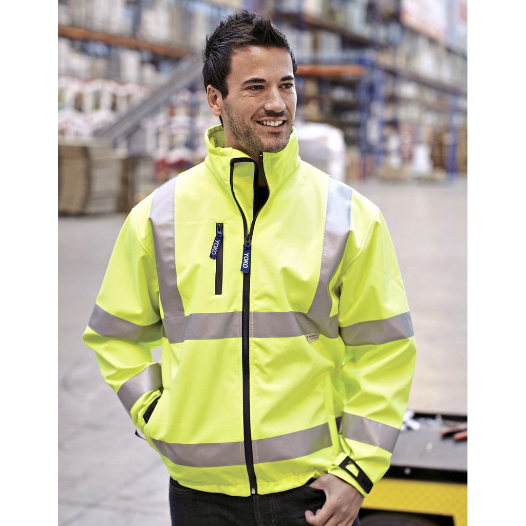 [YK09] (HVK09) Hi-Vis 2 Bands & Braces Softshell Jacket