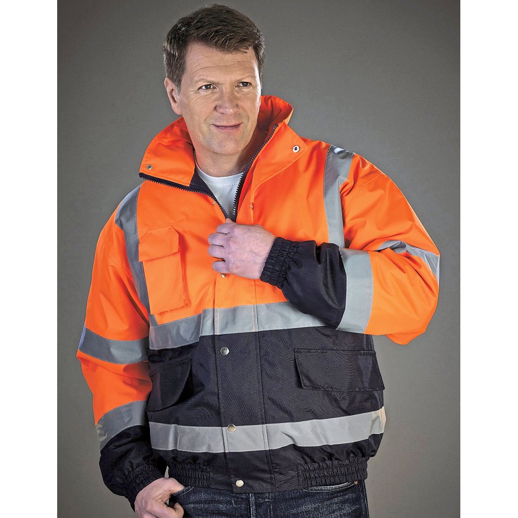 [YK218] (HVP218) Hi-Vis Two-Tone Bomber Jacket
