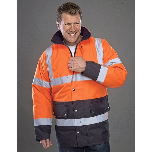 [YK302] (HVP302) Hi-Vis Two-Tone Motorway Jacket [YK302]