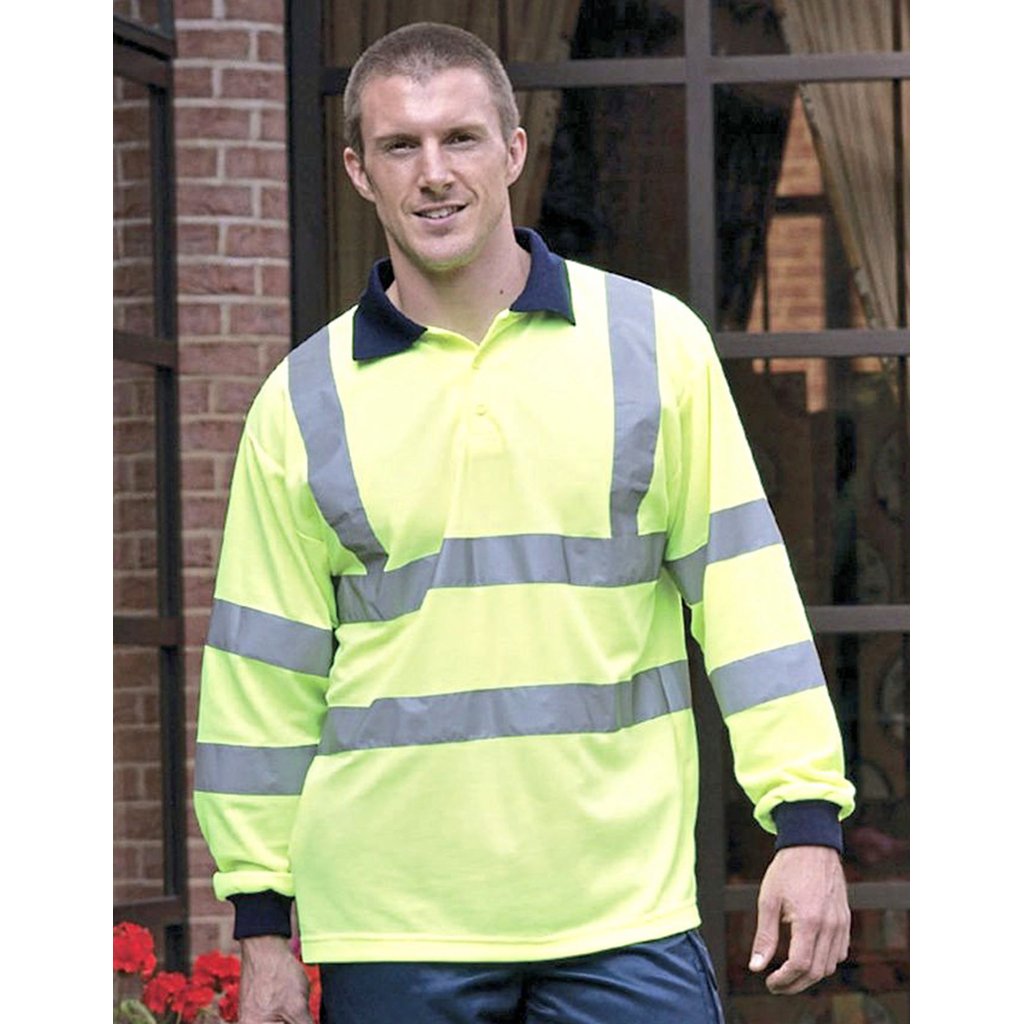 [YK310] (HVJ310) Hi-Vis Long Sleeve Polo