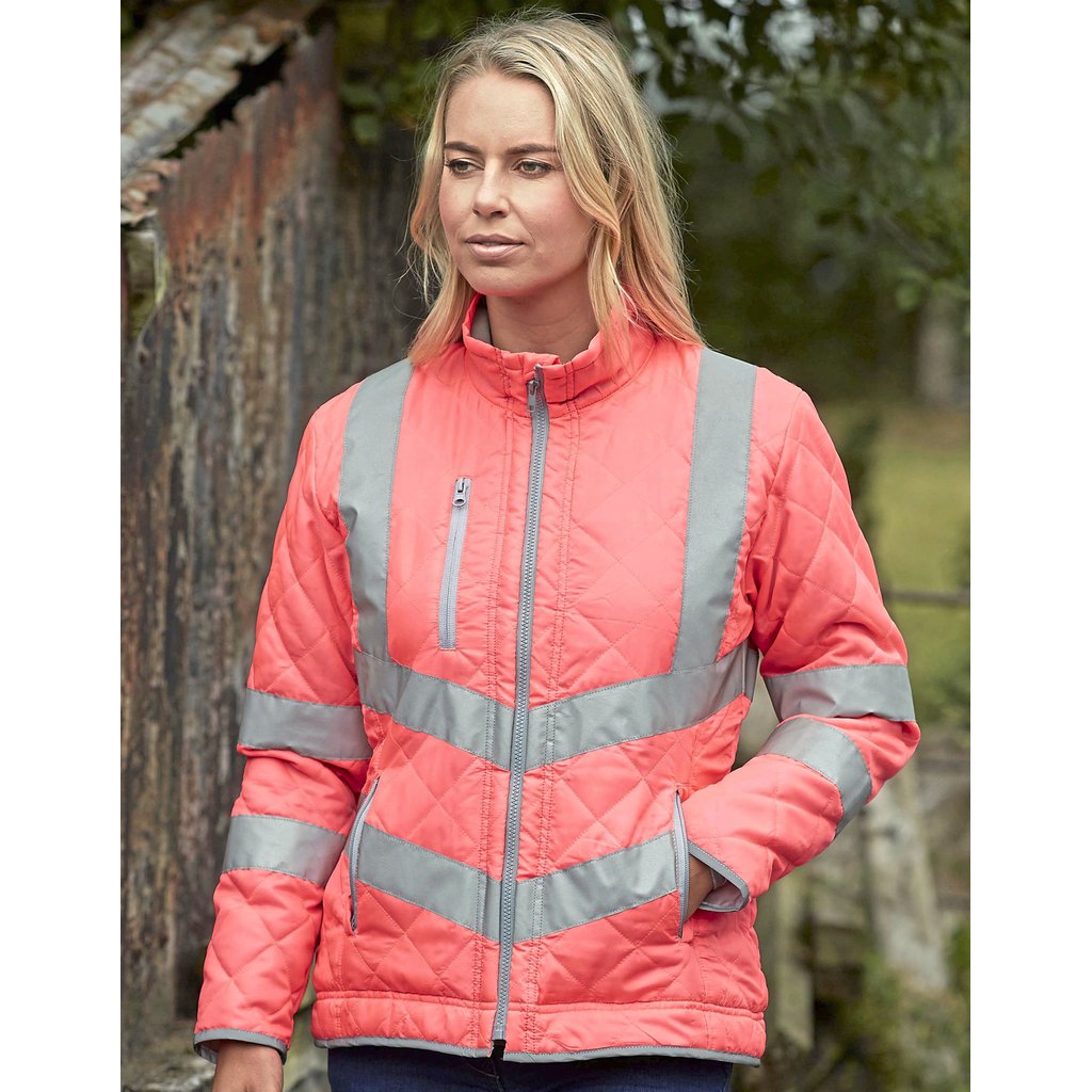 [YK706] (HVW706) Hi-Vis Kensington Jacket With Fleece Lining