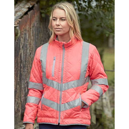 [YK706] (HVW706) Hi-Vis Kensington Jacket With Fleece Lining [YK706]