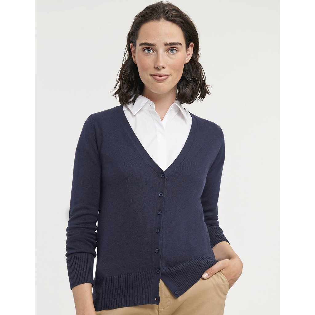 [Z715F] (R-715F-0) Ladies´ V-Neck Knitted Cardigan