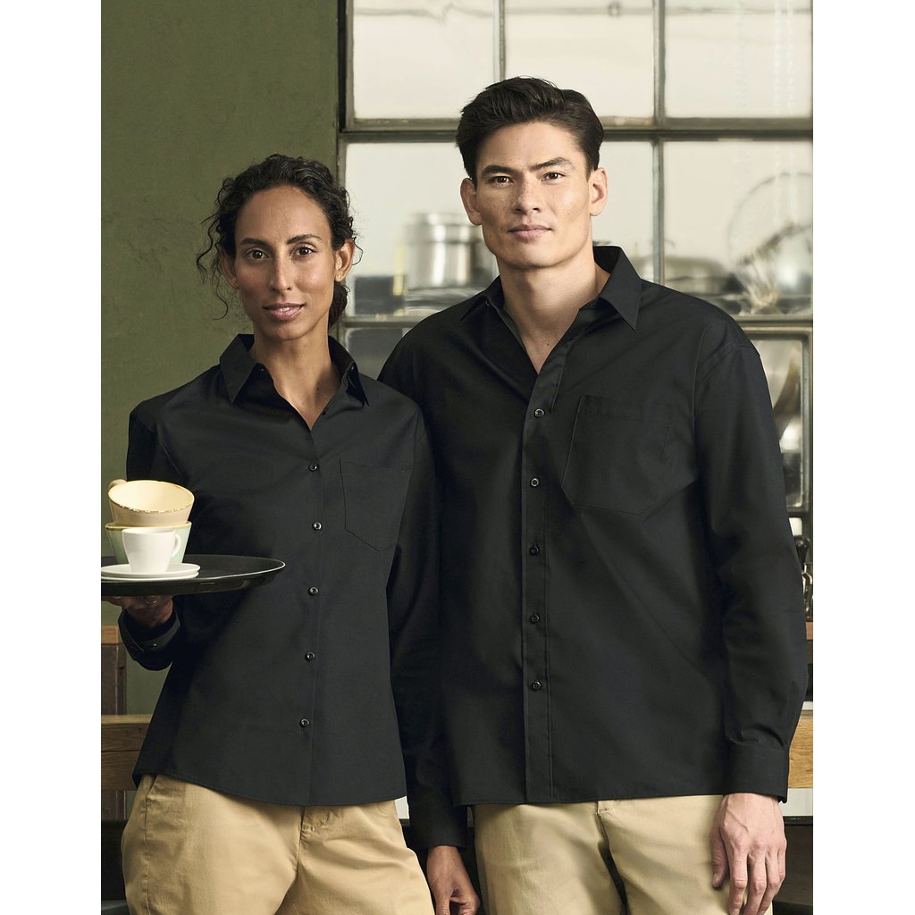 [Z934] (R-934M-0) Men's Long Sleeve Classic Polycotton Poplin Shirt