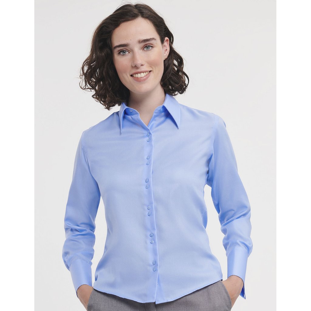 [Z956F] (R-956F-0) Ladies' Long Sleeve Tailored Ultimate Non-Iron Shirt [Z956F]