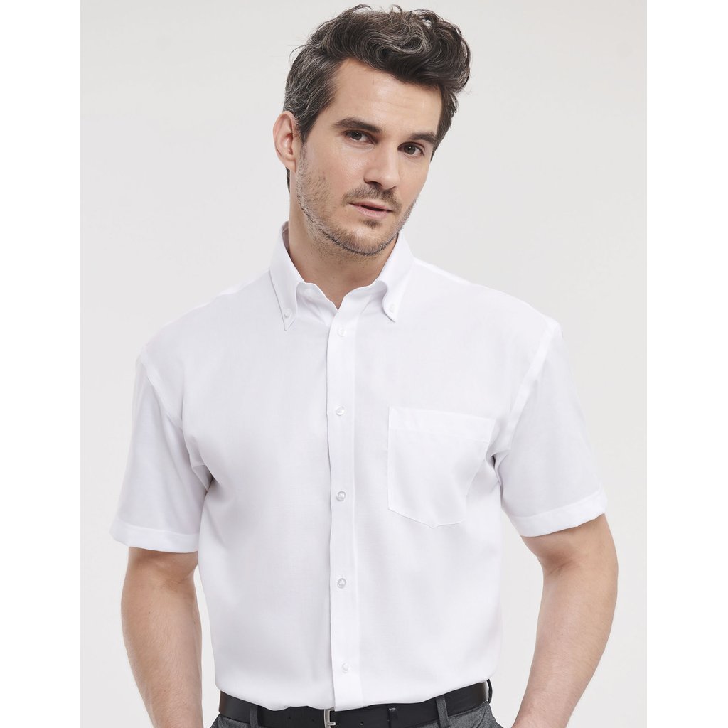 [Z957] (R-957M-0) Men's Short Sleeve Classic Ultimate Non-Iron Shirt [Z957]