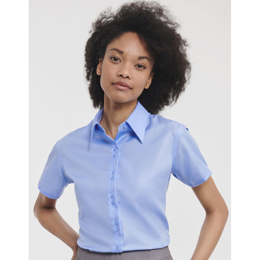 [Z957F] (R-957F-0) Ladies' Short Sleeve Tailored Ultimate Non-Iron Shirt