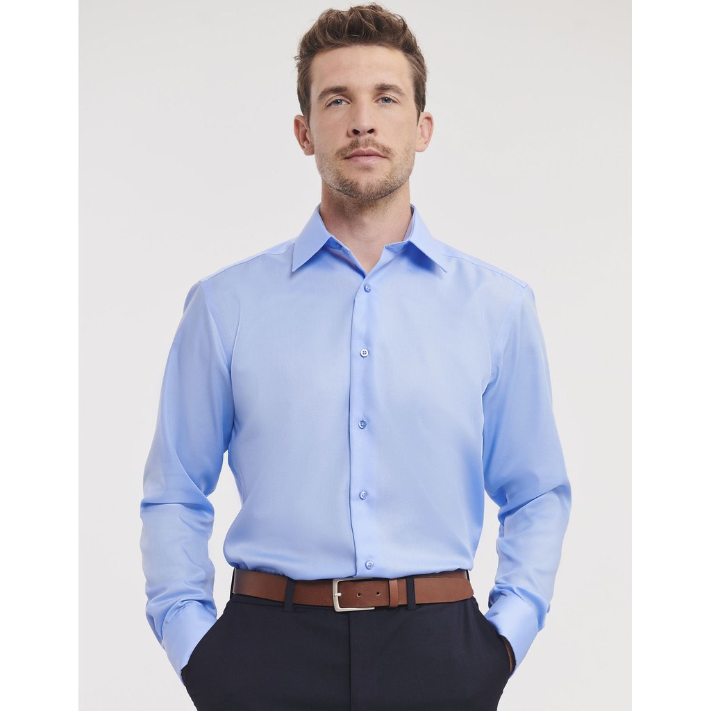 [Z958] (R-958M-0) Men's Long Sleeve Tailored Ultimate Non-Iron Shirt