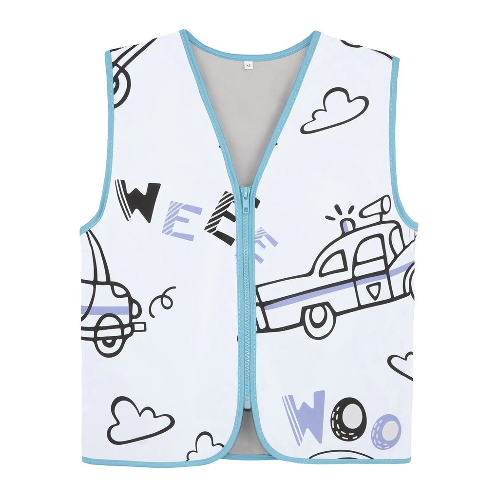 (ACTRESPOL) Children's Safety Vest Action Mestieri Silver