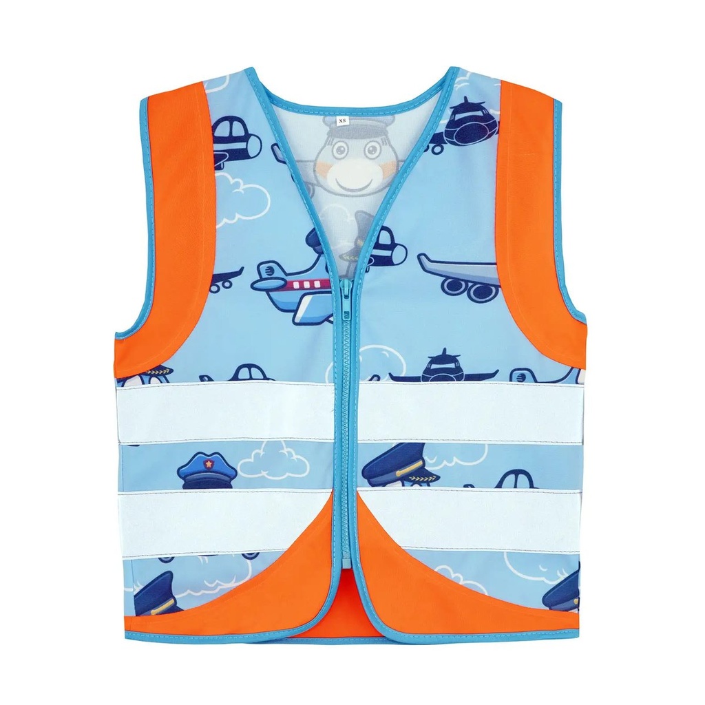 (ACTVEHPLA) Children's Safety Vest Action Veicoli Orange