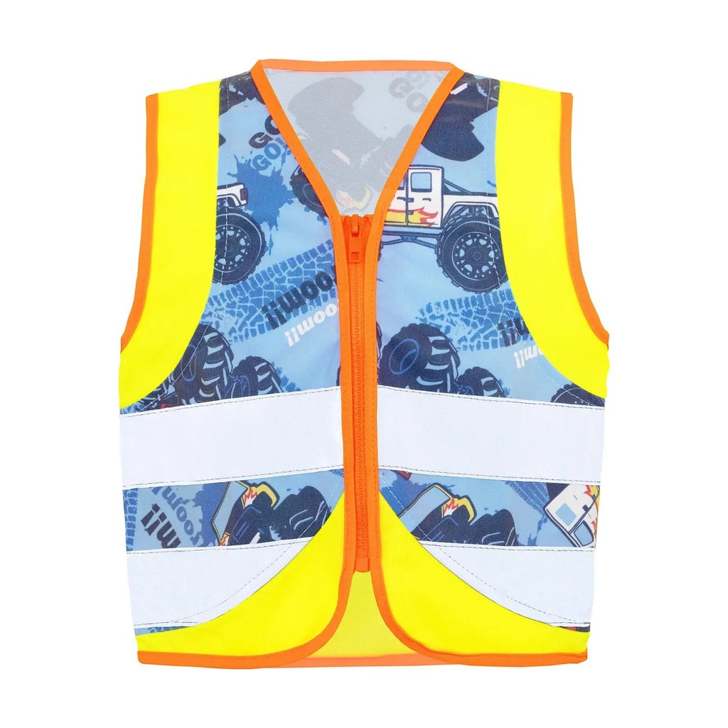 (ACTVEHTRU) Children's Safety Vest Action Veicoli Yellow