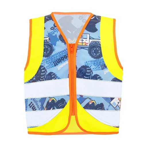 (ACTVEHTRU) Children's Safety Vest Action Veicoli Yellow