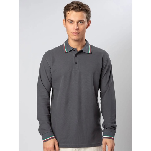 (BS211) Polo Italy Manica lunga