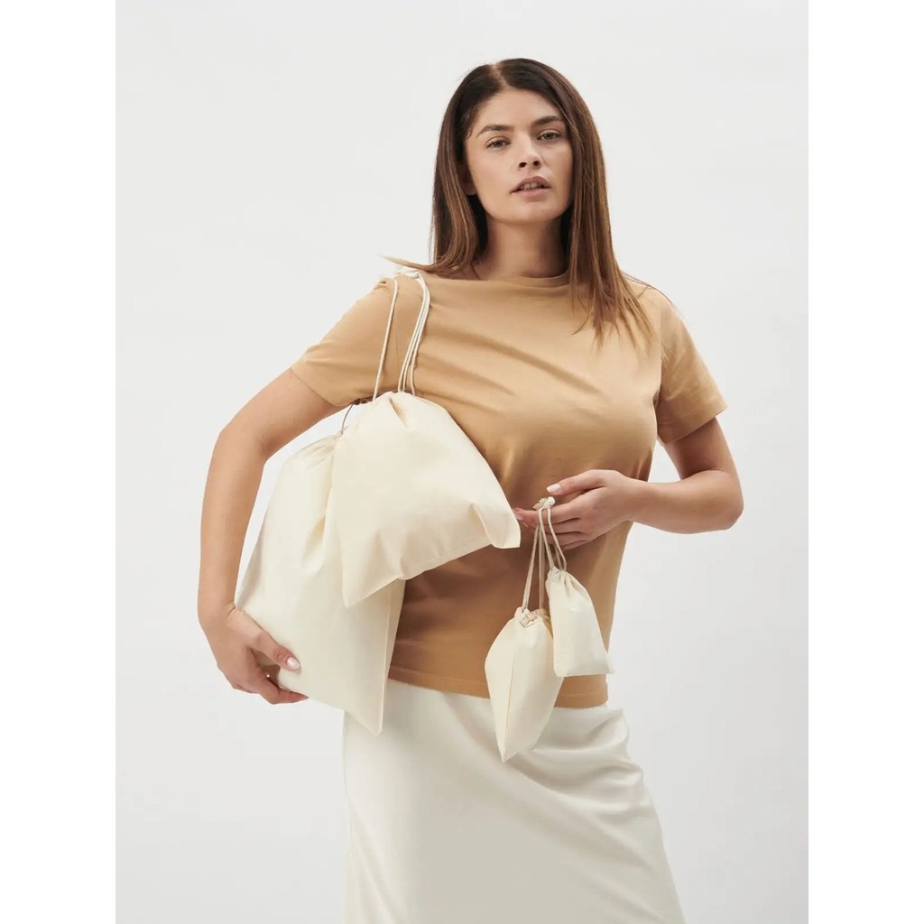(BS911M) Sacchetto in cotone organico M