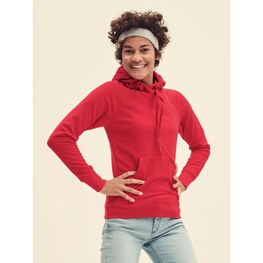 (FR621480) Ladies Lightweight Hooded Sweat