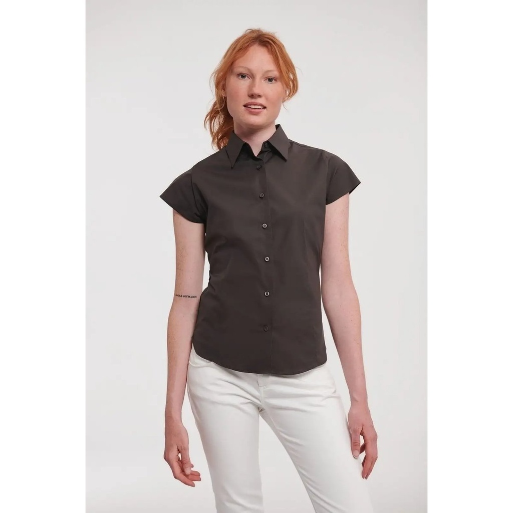 (JE947F) Ladies' Short Sleeve Easy Care Fitted Shirt