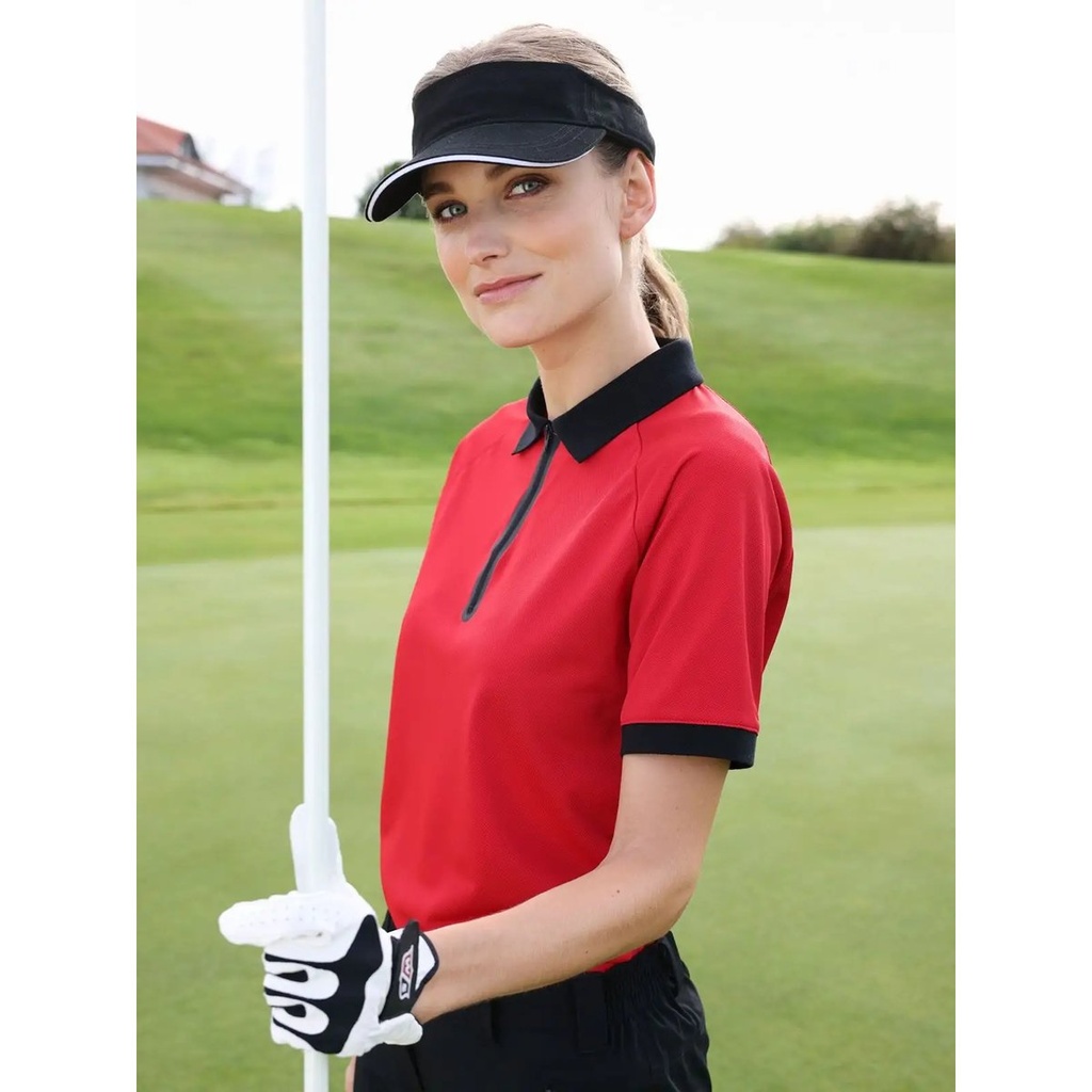 (JN1307) Ladies' Zip-Polo