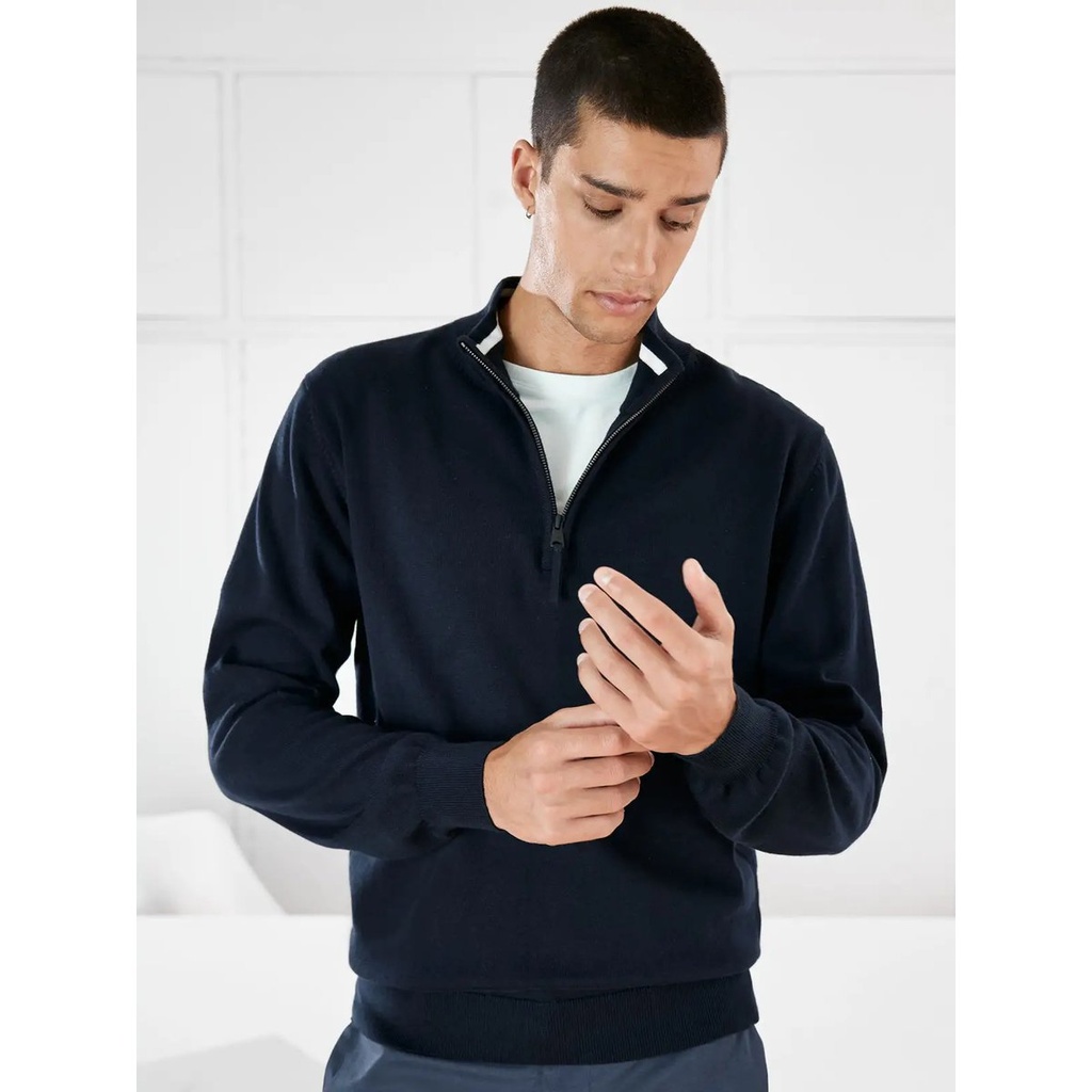 (JN1324) Men's Half-Zip Troyer