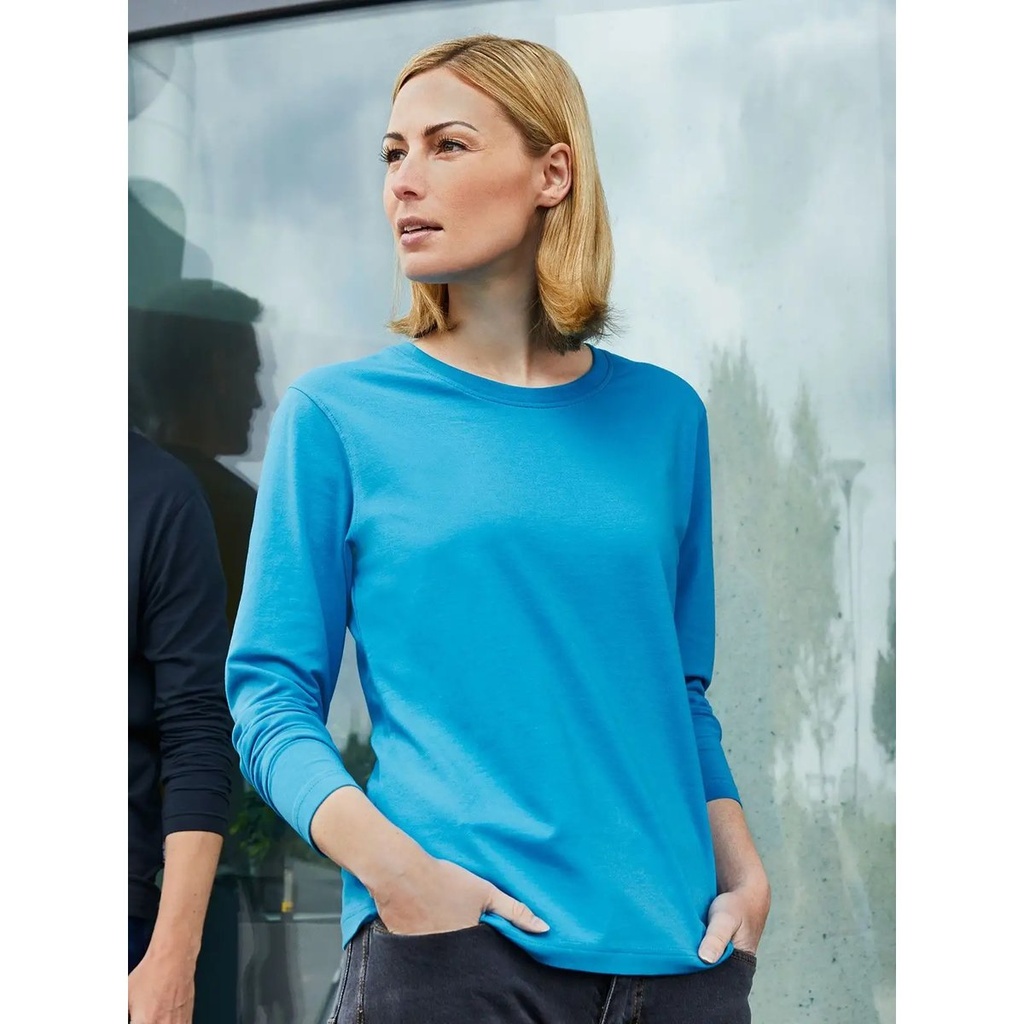 (JN1803) Ladies' Bio Stretch-Longsleeve Work - Solid