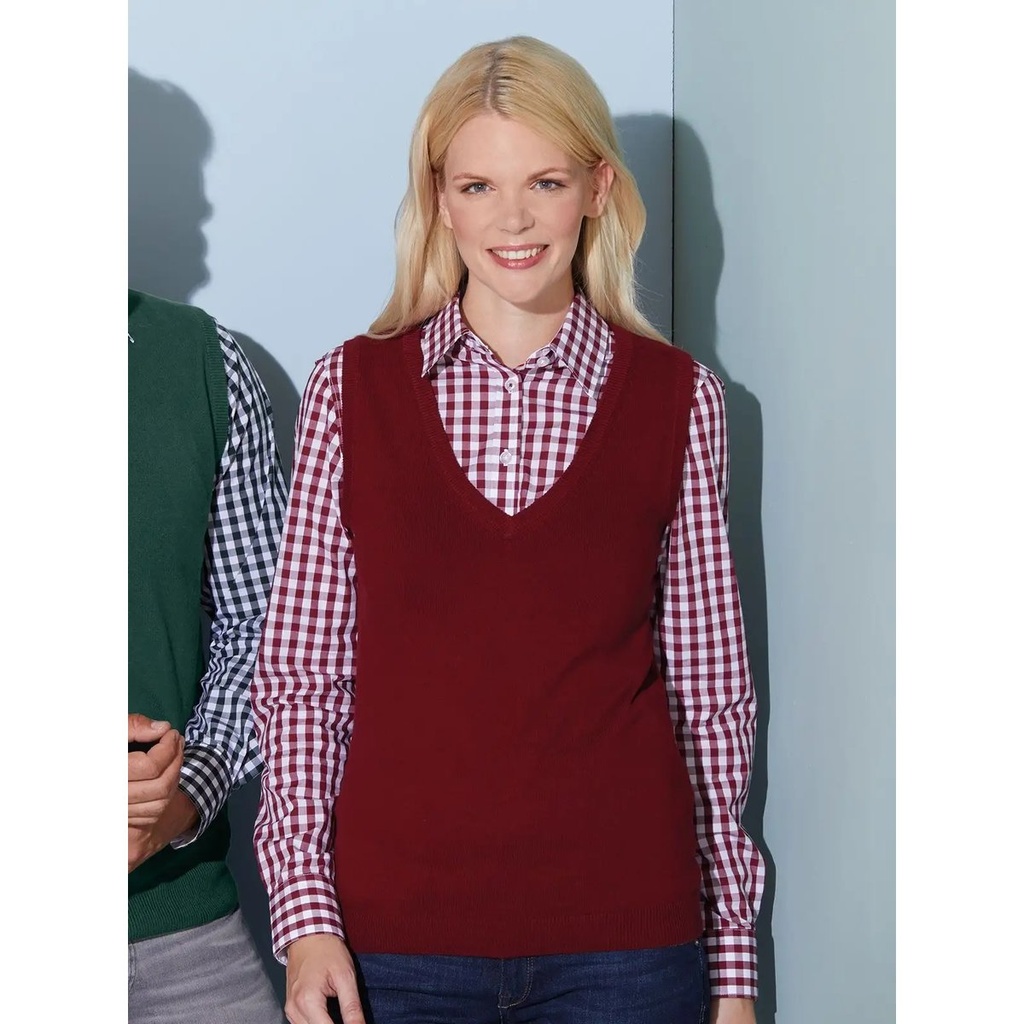 (JN656) Ladies' V-Neck Pullover