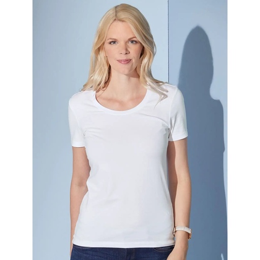 (JN926) Ladies' Stretch Round-T