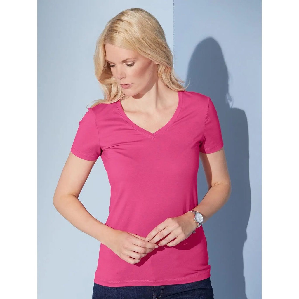 (JN928) Ladies' Stretch V-T
