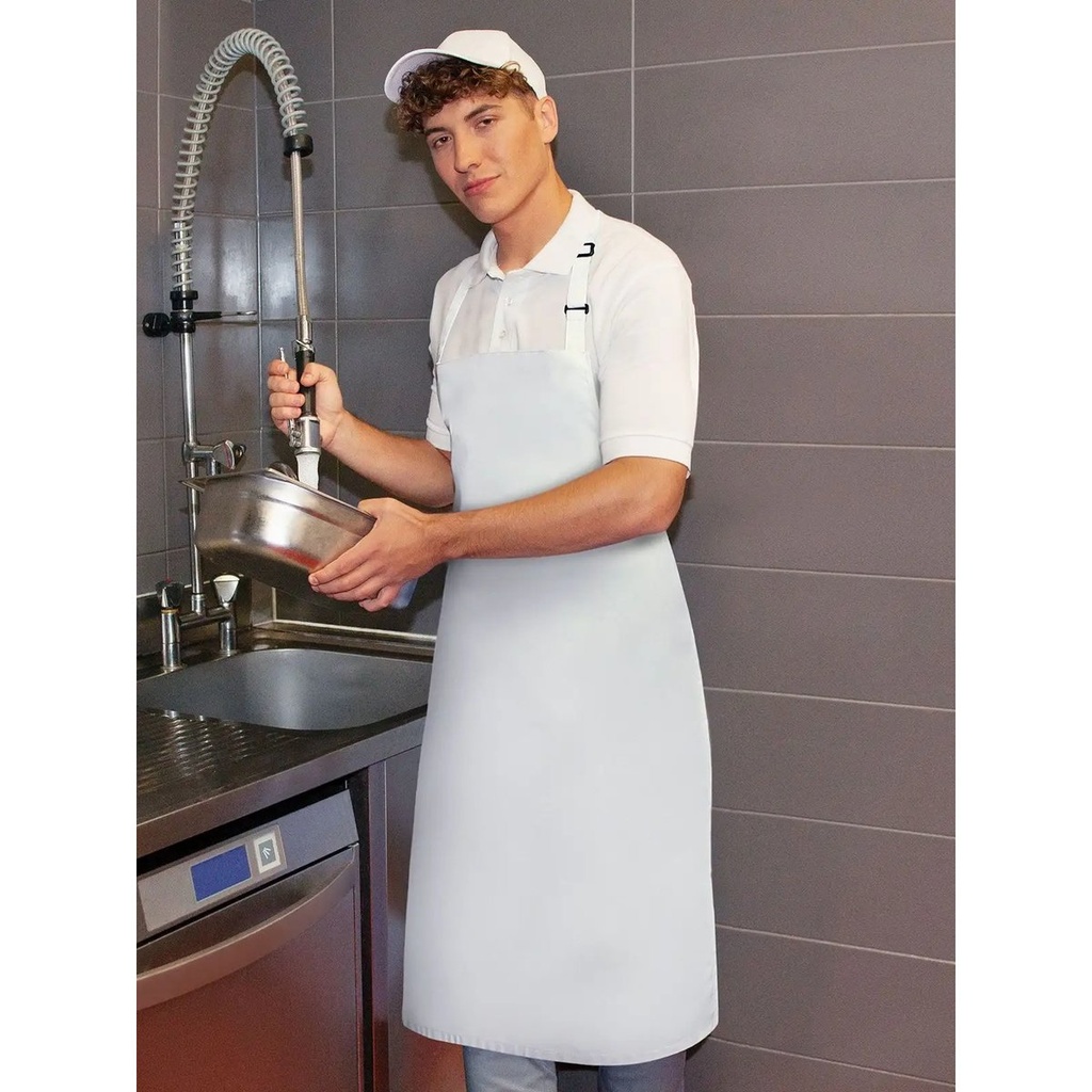 (KBLS7) Water-Repellent Bib Apron Basic with Buckle