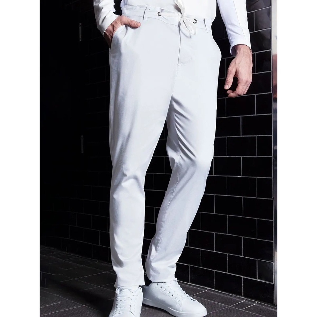 (KHM10) Mens Chino Trouser Modern Stretch