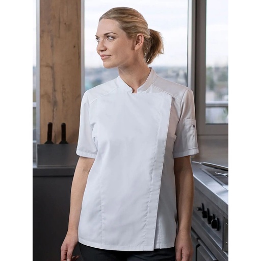 (KJF25) Short-Sleeve Ladies´ Chef Jacket Modern-Look
