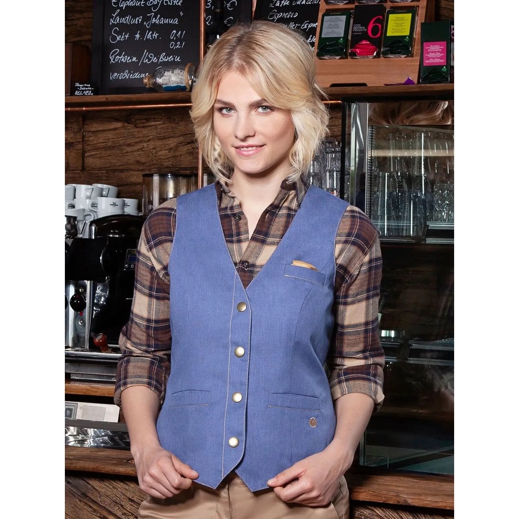 (KWF3) Ladies' Waistcoat Jeans-Style
