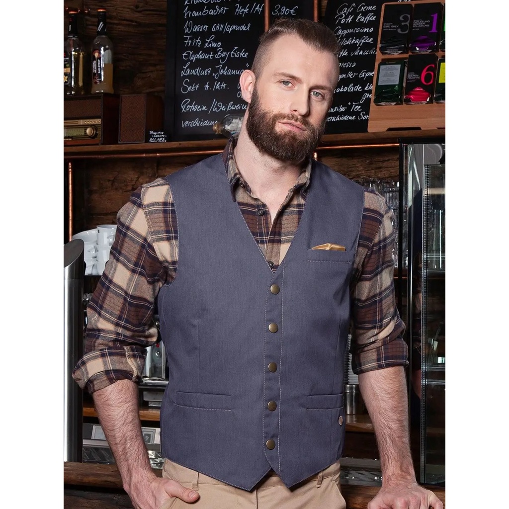 (KWM3) Men's Waistcoat Jeans-Style