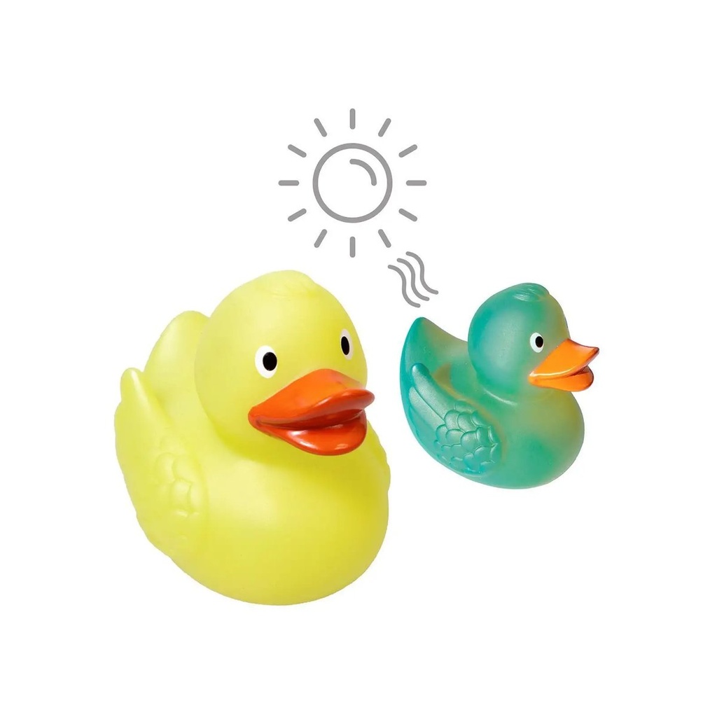 (M131280) Squeaky duck, colour changing UV