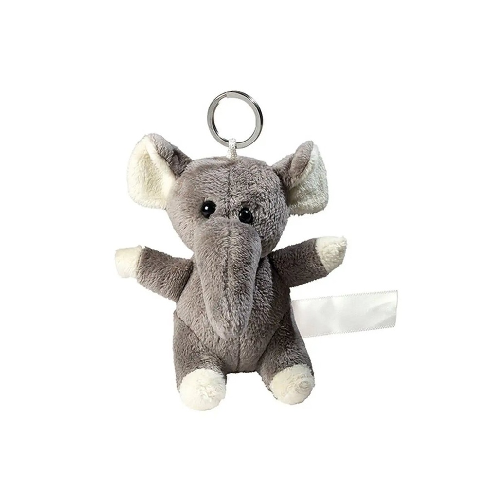 [M160382-GY-UNICA] (M160382) Plush elephant with keychain