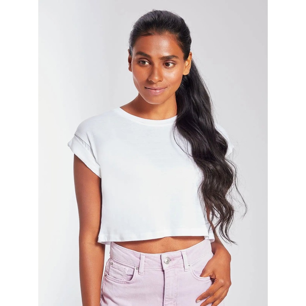 (MAM96) Women's Organic Crop Top T