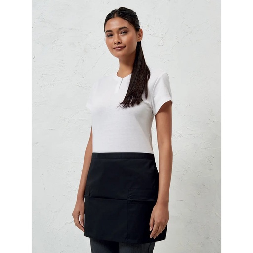 [PR105-BLAC-UNICA] (PR105) Zip Pocket Waist Apron